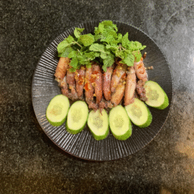 Mực ghim chiên mắm