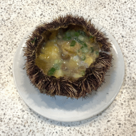 Nhum nướng trứng cút