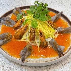 Tôm sốt thái giữa