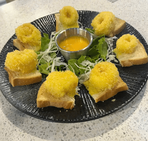 Mực chiên xù sốt chanh dây