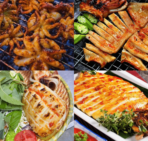 Các loại mực nướng