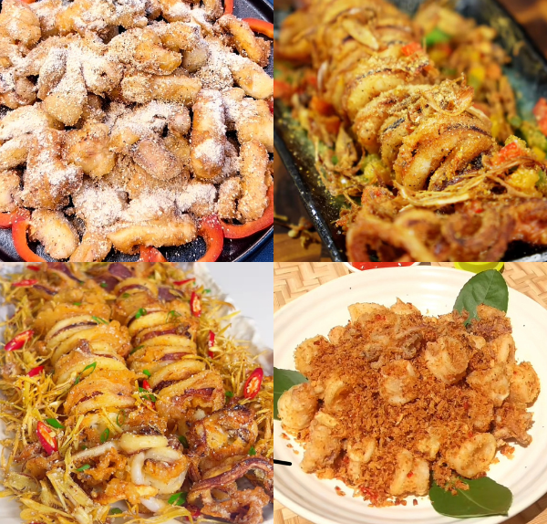 Các món mực rang ngon