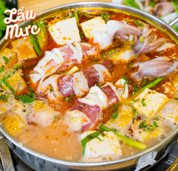 Lẩu mực thơm lừng