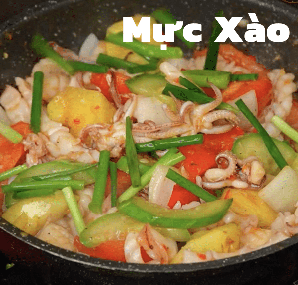 Mực xào món ngon đặc sản