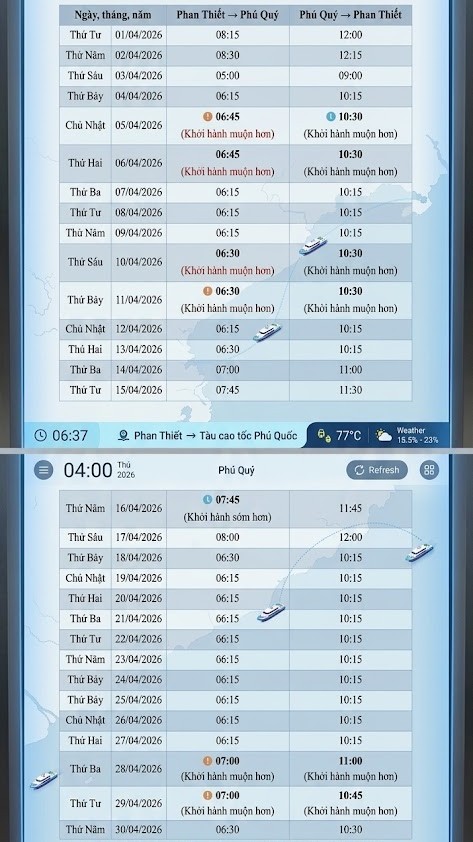 Lịch tàu Trưng Trắc